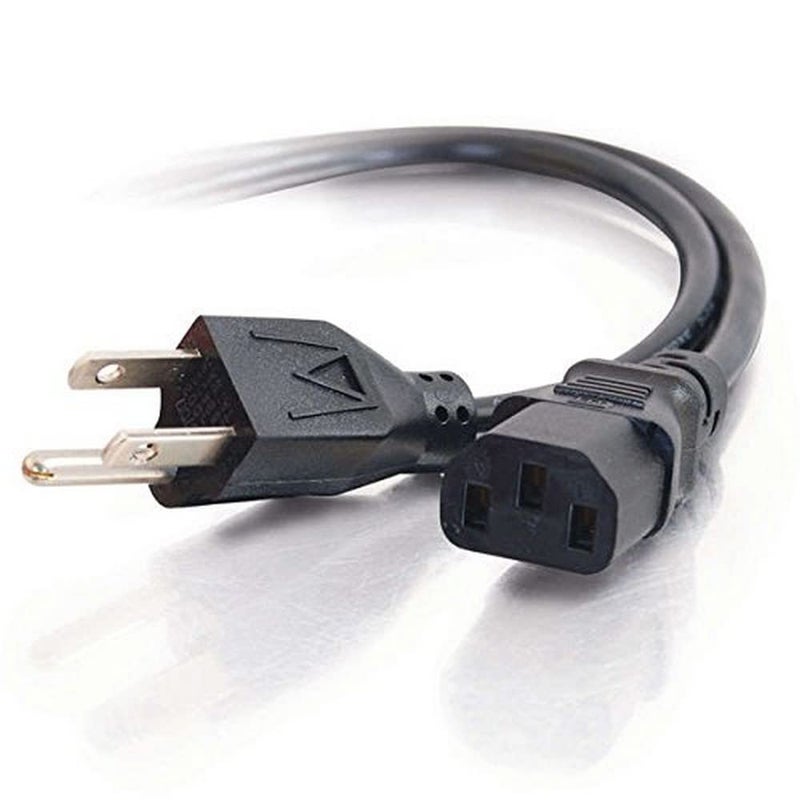 C2G 6FT Replacement AC Power Cord Shielded - Power Cable for Electronics, TV, Computer, Printer, Radio, Monitor, Samsung, Dell, Vizio, LG, Asus, Laptop and More (03133) - Image 1